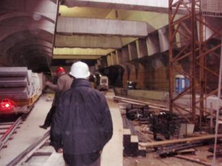 Nanocement Trockenlegung und Abdichtung, U-Bahn Nr. 4 Budapest Bau